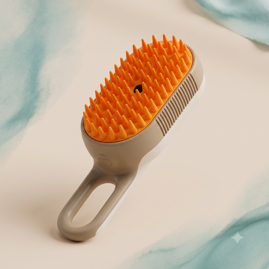 Vapaw — Brosse Vapeur Anti-Poils & Démêlante pour Chien